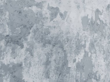 Grunge vektör arka planı. Eski, soyulmuş bir duvar. Toz Sıkıntısı Kaplaması. Pürüzlü siyah beyaz doku, soluk boya ve tırmalanmış alçı. Paslı ve kirli duvar kağıtları..