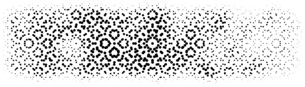 Halftone border. Dotted grunge vector border elements. Urban old peeled wall. Dust Distressed Overlay. Rough black and white texture with faded paint and scratched plaster. Wallpaper with rust and