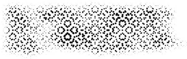 Halftone border. Dotted grunge vector border elements. Urban old peeled wall. Dust Distressed Overlay. Rough black and white texture with faded paint and scratched plaster. Wallpaper with rust and