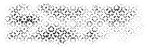 Halftone border. Dotted grunge vector border elements. Urban old peeled wall. Dust Distressed Overlay. Rough black and white texture with faded paint and scratched plaster. Wallpaper with rust and