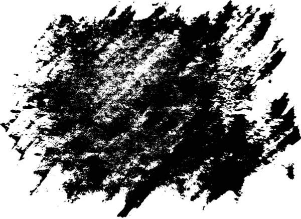 Pincelada Negra Pinceladas Tinta Pinceles Líneas Grunge Durty Dibujo Mano — Archivo Imágenes Vectoriales