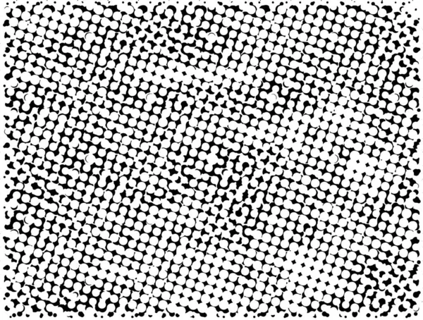 Halftone Dotted Grunge Vector Background Urban Old Peeled Wall Dust - Stok Vektor