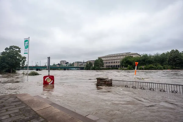 Tyskland - 16.7.2021: översvämningar i Tyskland på grund av kraftigt regn — Stockfoto