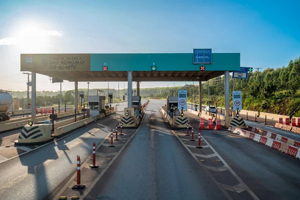 Sao Goncalo Brasil Marzo 2022 Toll Gate Paying Highway Brazil — Foto de Stock