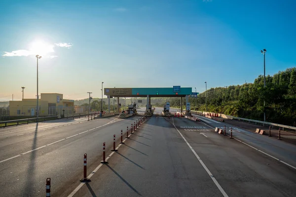 Sao Goncalo Brasil Marzo 2022 Toll Gate Paying Highway Brazil — Foto de Stock