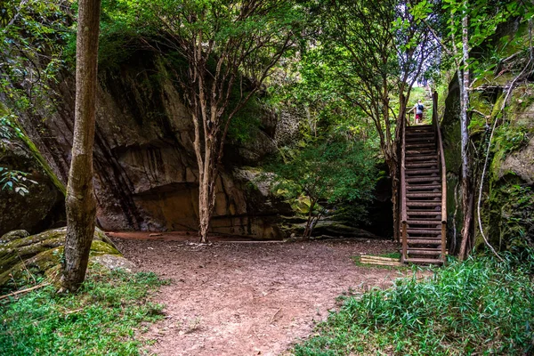 Természeti Rock Massif Salitre Grotto Turisztikai Célpont — Stock Fotó