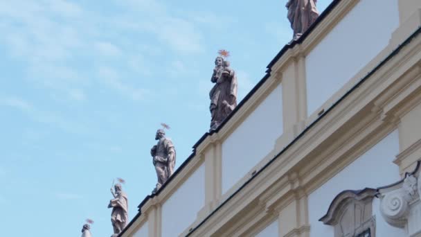 Heilige Heuvels Bij Olomouc Tsjechië Juni 2022 Katholieke Kathedraal Heuvel — Stockvideo