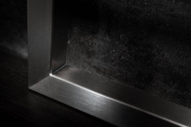 stainless steel welded joint in the manufacture of fences and railings.