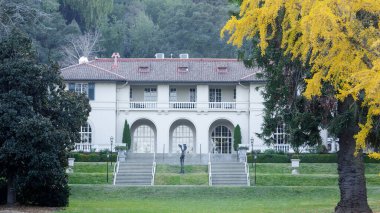 Montalvo Sanat Merkezi (Villa Montalvo) Villa ve Great Lawn Autumn Views