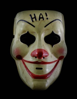 Ha Ha Maske Kara Arkaplanda İzole Edildi
