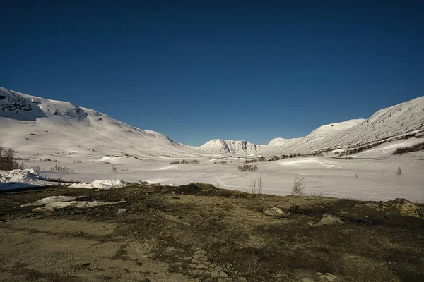 Domaine Skiable Nord Dans Glace Neige Passage Dessus Col — Photo