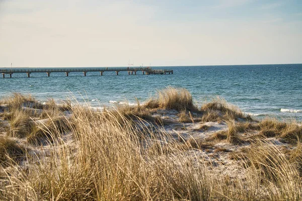 Beach Baltic Sea Clouds Dunes Beach Hiking Spring Great Scenery — Foto de Stock