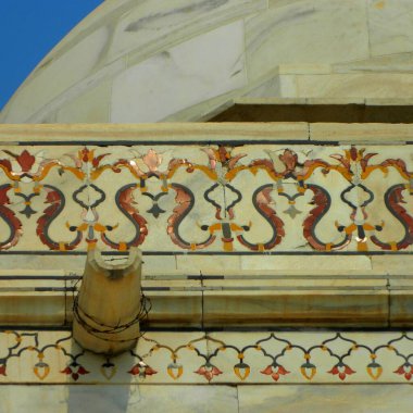 Tac Mahal 'in mimari görüntüleri. 