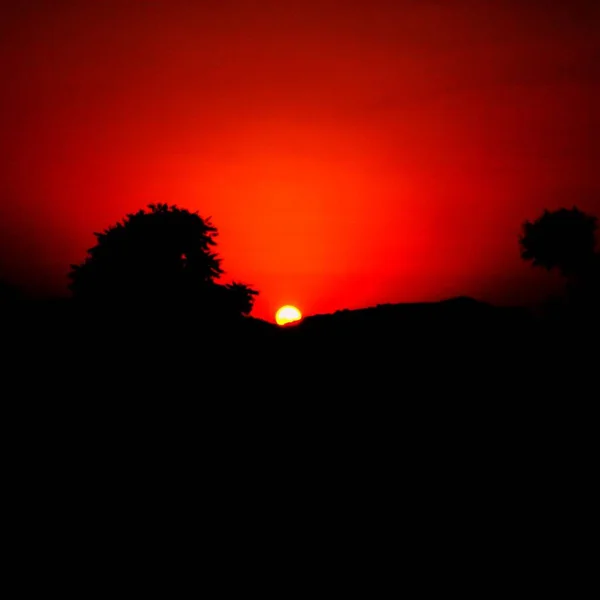 Sonnenuntergang Ist Die Eröffnungsmusik Der Nacht — Stockfoto