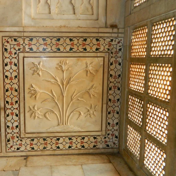 Architectonische Glimpen Van Taj Mahal — Stockfoto