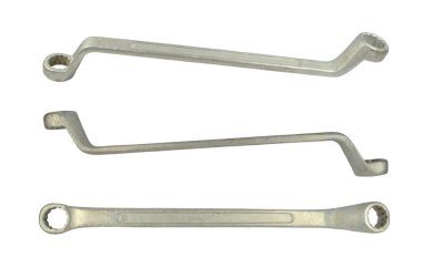 Beyaz arkaplanda halka anahtarı.