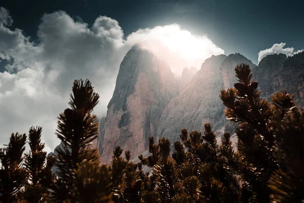 Dolomitler Dağları Güzel Hava Koşullarında Inanılmaz Zirveler Nanılmaz Yaz Doğası — Stok fotoğraf