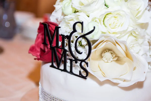 Mrs Wedding Cake Wedding Party — Stock Photo, Image