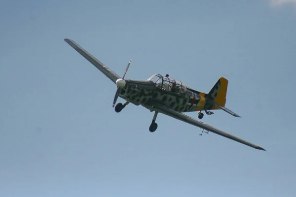 Stary Myśliwiec Powietrzu Samolot — Zdjęcie stockowe