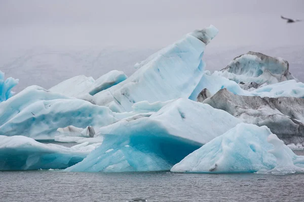 Ijsgletsjers Ijsland Opwarming Van Aarde Milieuproblemen Smelten Van Gletsjers Wilde — Stockfoto