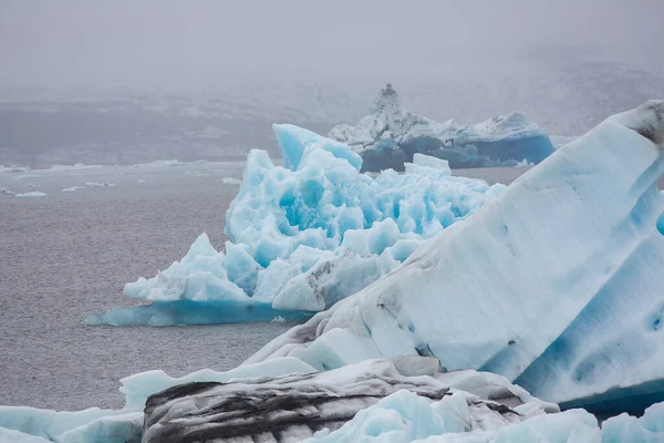 Παγετώνες Στην Ισλανδία Υπερθέρμανση Του Πλανήτη Περιβαλλοντικά Προβλήματα Τήξη Των — Φωτογραφία Αρχείου