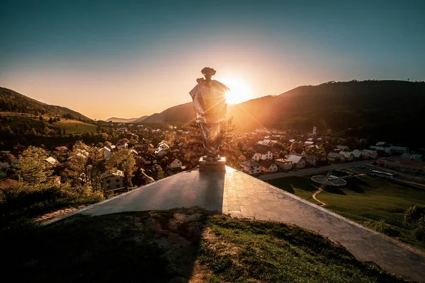 ジュラジ ヤノシク Terchov 美しい景色 スロバキアへの記念碑 — ストック写真