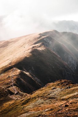 Slovakya 'daki görkemli dağların yaz günü manzarası, Low Tatras, Slovakya