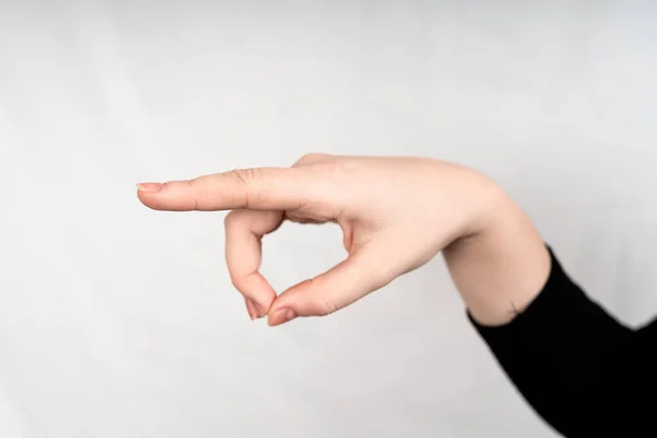 Letter Static Hand Gestures American Sign Language Letters Hand Signs — Stock Photo, Image