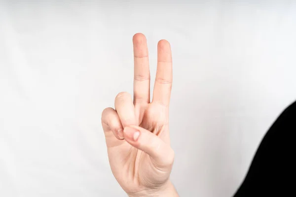 Letter Static Hand Gestures American Sign Language Letters Hand Signs — Photo