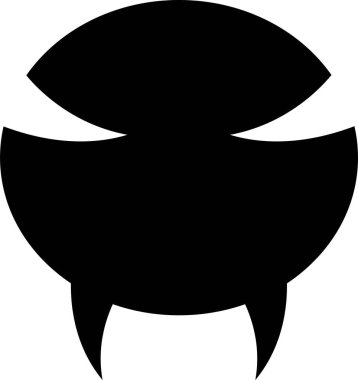 Beyaz arka planda örümcek logosu tasviri. Cadılar Bayramı kutlaması için vektör görüntüsü kullanıma hazır. Tasarımın için..