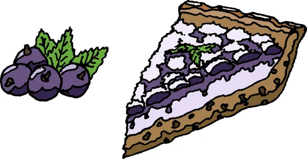 Frenk üzümlü turta ve üzümlü üzümlü beyaz arka plan. Tatlı turta, pasta ve malzeme, tatlılar, böğürtlenler, kullanıma hazır. Tasarımın için.