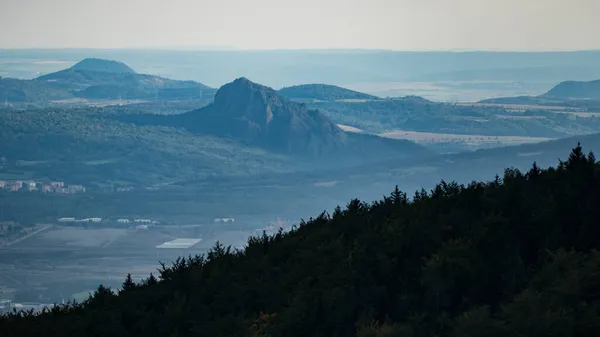 Geweldig Mooi Tsjechisch Natuur Landschap Het Einde Van Zomer — Stockfoto