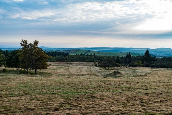 Niesamowite Piękne Czeski Krajobraz Przyrody Końcu Lata — Zdjęcie stockowe