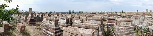 Ermenistan Sevan Gölü Kıyısındaki Ünlü Tarihi Khachkar Mezarlığı Noratus — Stok fotoğraf