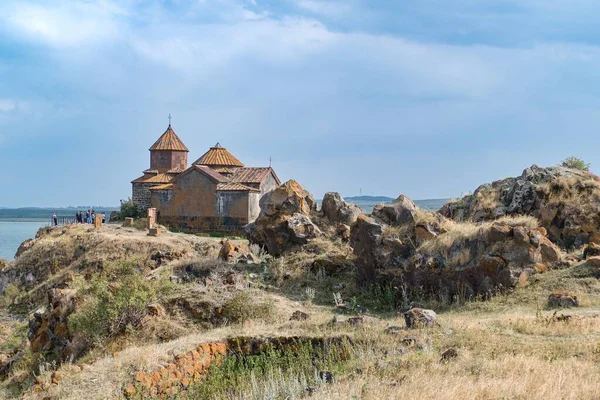 Mosteiro Hayravank Lugar Incrível Lago Sevan Armenia — Fotografia de Stock