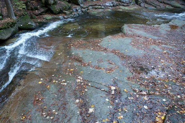 Malý Vodopád Řece Mumlavě Českých Horách — Stock fotografie