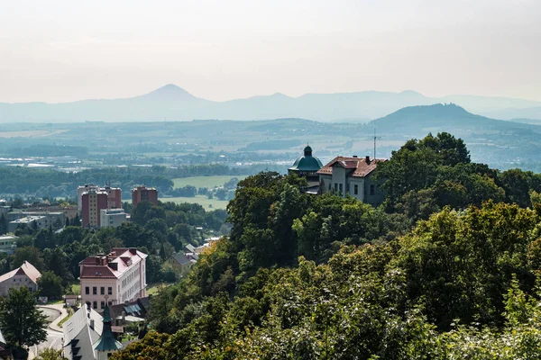 Panorama Över Staden Krupka Västra Böhmen Europa — Stockfoto