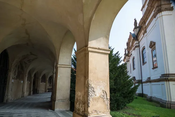 Bellissimo Monastero Barocco Krupka Nella Boemia Occidentale Europa — Foto Stock