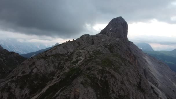Paisaje Alpino Montañas Desde Aire — Vídeos de Stock