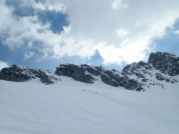 Skitouring Zimní Krajina Raurisertal Rakouských Alpách — Stock fotografie