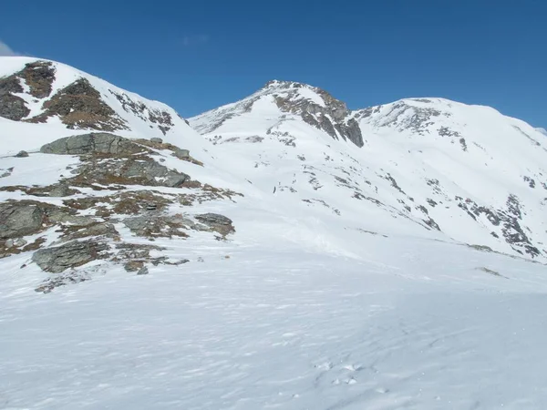 Skitouren Winterlandschaft Raurisertal Den Österreichischen Alpen — Stockfoto