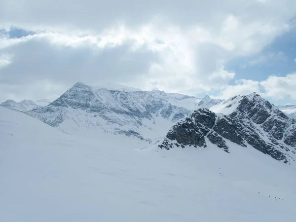 Skitouren Winterlandschaft Raurisertal Den Österreichischen Alpen — Stockfoto