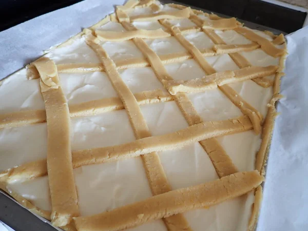 Homemade Baking Sweet Tasty Cheesecake — Zdjęcie stockowe