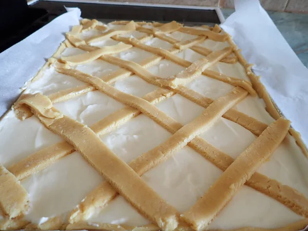 Homemade Baking Sweet Tasty Cheesecake —  Fotos de Stock