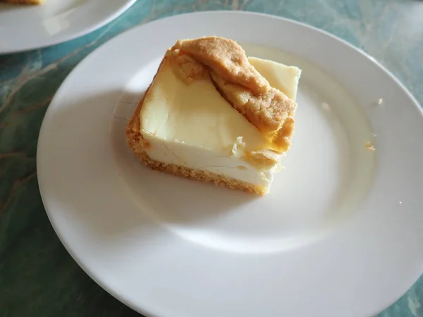 Homemade Baking Sweet Tasty Cheesecake — Foto Stock