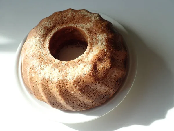 Traditional Typical Czech Ring Cake Babovka — Photo