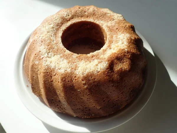 Traditional Typical Czech Ring Cake Babovka —  Fotos de Stock