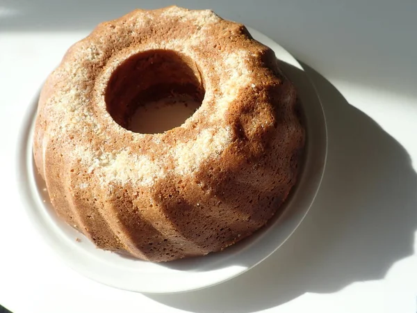 Traditional Typical Czech Ring Cake Babovka —  Fotos de Stock
