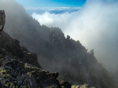 Avrupa 'da Slovakya' daki yüksek tatra dağları