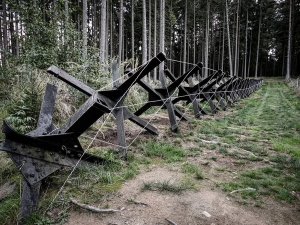 Kawat Berduri Czech Muzeum Dari Bunker Perbudakan Perang Stok Foto Bebas Royalti